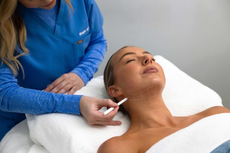 HIFU face mapping before an Ultraformer MPT treatment