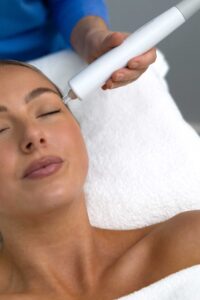 Close up of a Venus Glow hydrating facial